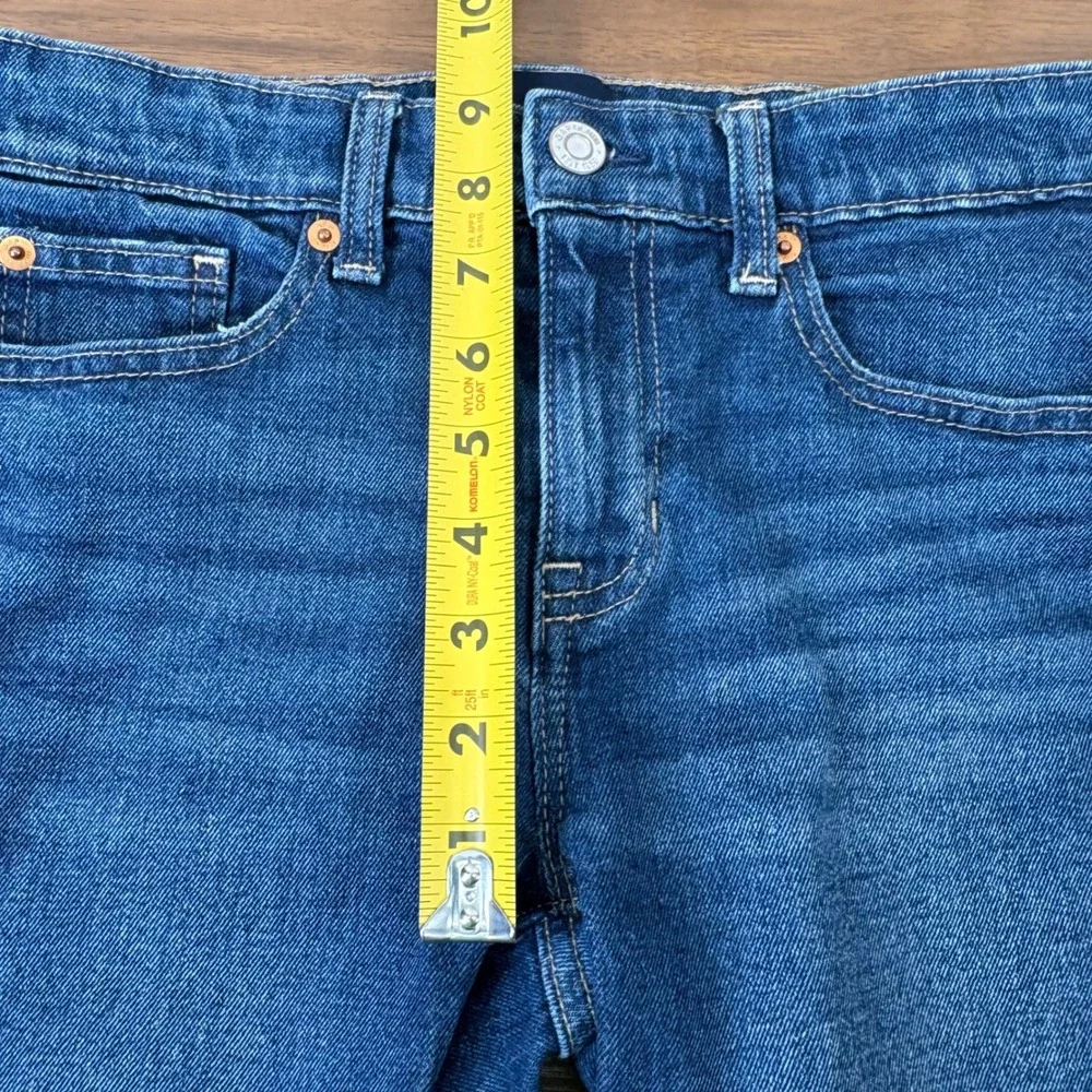 GAP Bermuda Shorts Womens 0 Blue Dark Wash Stretch Denim 11 Inch Inseam Indie